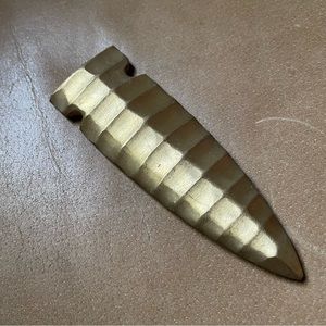 Solid brass arrowhead accent decor home homewares paperweight